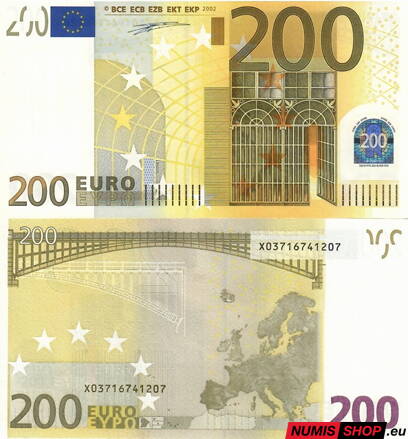 200 euro 2002 - Nemecko (X) - Duisenberg - UNC