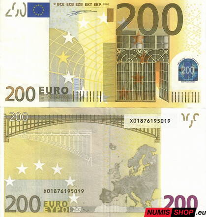 200 euro 2002 - Nemecko (X) - Duisenberg - VF