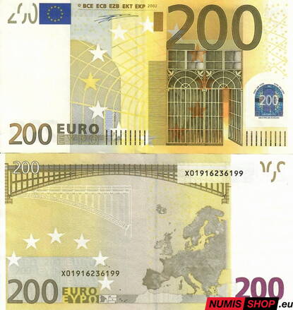 200 euro 2002 - Nemecko (X) - Duisenberg - XF