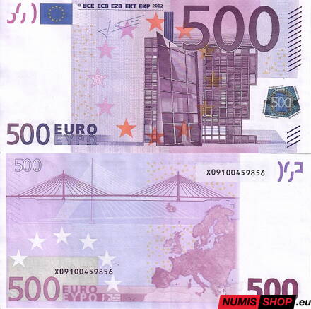 500 euro 2002 - Nemecko (X) - Trichet