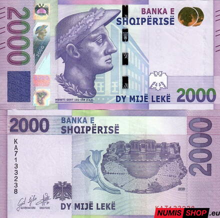 Albánsko - 2000 leke - 2020 - UNC