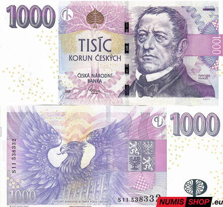 Česká republika - 1000 Kč - 2008 - séria S - UNC