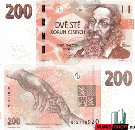 Česká republika - 200 Kč - 2018 - séria N - UNC