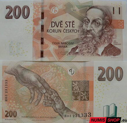 Česká republika - 200 Kč - 2018 - séria H - UNC
