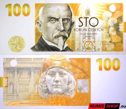 Česká republika - 100 Kč - 2019 - Rašín - Budování československé měny