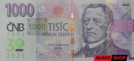 Česká republika - 1000 Kč - 2023 - prítlač