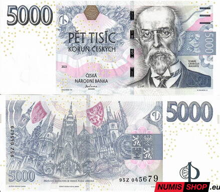 Česká republika - 5000 Kč - 2023 - séria Z - UNC