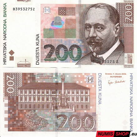 Chorvátsko - 200 kuna - 2012 - UNC