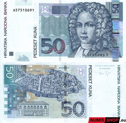 Chorvátsko - 50 kuna - 2012 - UNC