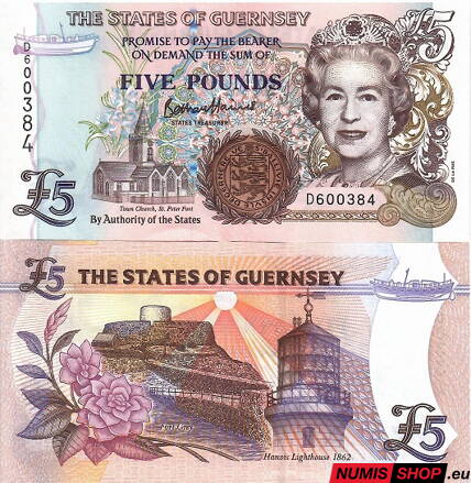 Guernsey - 5 pounds - 2023 - UNC
