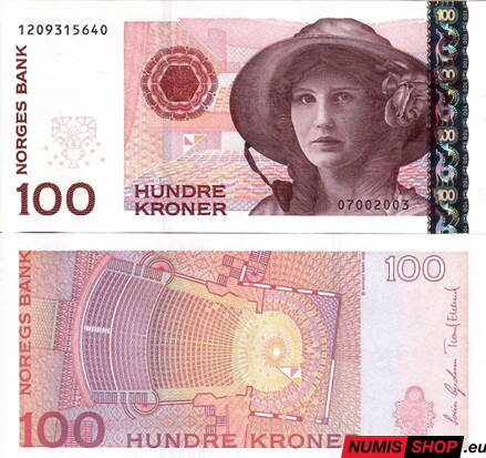 Nórsko - 100 kroner - 2003 - UNC