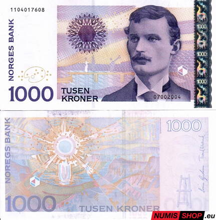 Nórsko - 1000 kroner - 2004 - XF