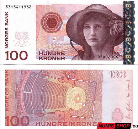 Nórsko - 100 kroner - 2006 - UNC
