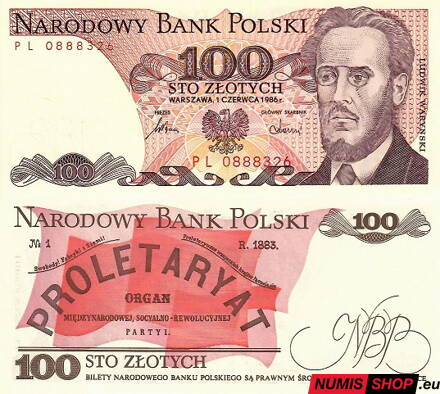 Poľsko - 100 zlotych - 1986 - UNC