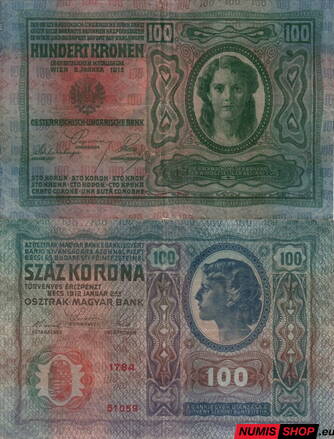 Rakúsko-Uhorsko - 100 korona - 1912 