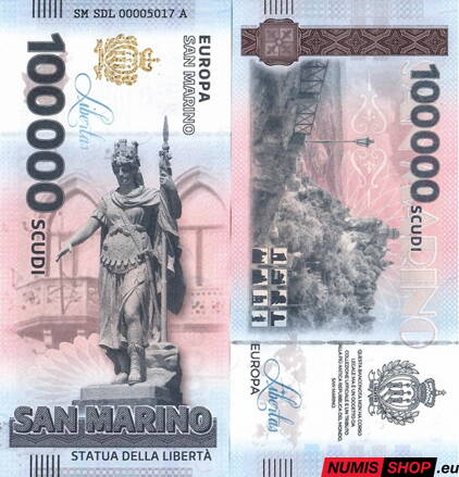San Maríno - 100 000 scudi - 2025 - UNC