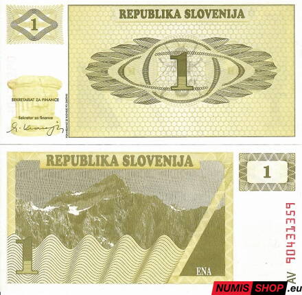 Slovinsko - 1 tolar - 1990 - UNC