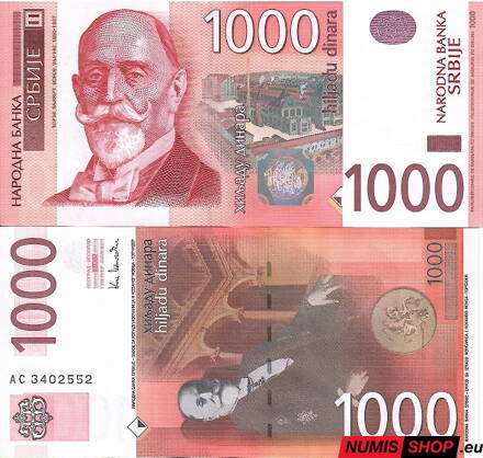 Srbsko - 1000 dinara - 2003 - UNC