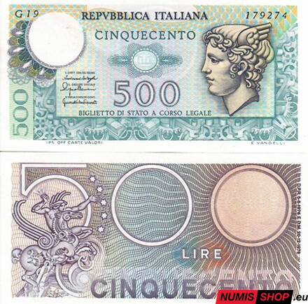 Taliansko - 500 lír - 1976 - UNC