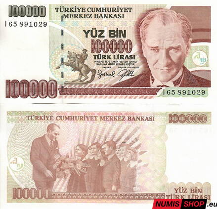 Turecko - 100 000 liras - 1970 - UNC