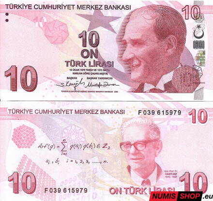 Turecko - 10 liras - 2009 - UNC