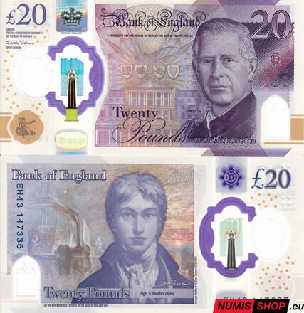 Veľká Británia - 20 libier - 2023 - polymer - Charles III. - UNC