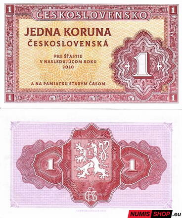 Gábriš - 1 koruna - PF2020