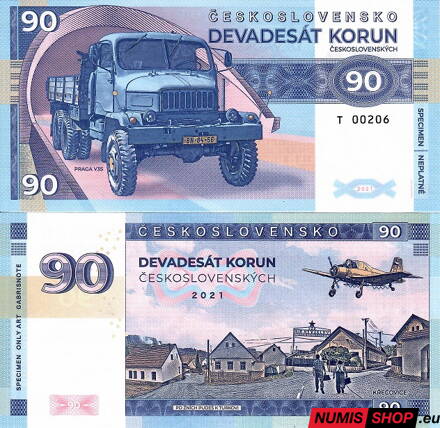 Gábriš - 90 korún - Praga V3S