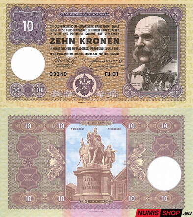 Gábriš - 10 kronen  - Franz Joseph I. - FJ01