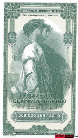 Gábriš - Muzeum cenných papierov 2021 - green