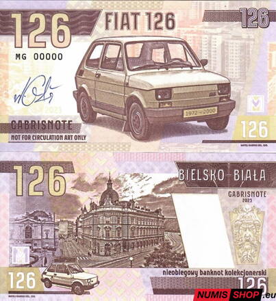 Gábriš - 126 fiat - anulát - podpis autora
