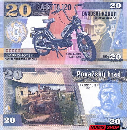 Gábriš - 20 korun - 2024 - Babetta 120 - anulát