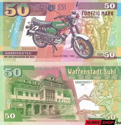 Gábriš - 50 mark - 2024 - Simson S51 - anulát