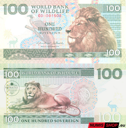 Knotek - 100 sovereign - World Bank of Wildlife