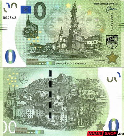 Slovensko - Memo euro - Morový stĺp Kremnica