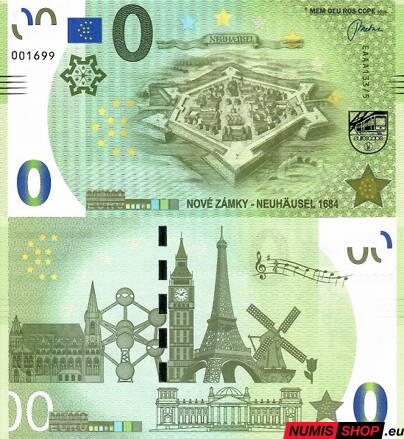 Slovensko - Memo euro - Pevnosť Nové Zámky