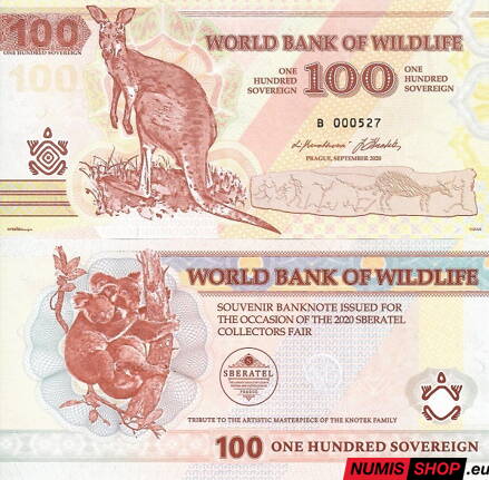 Knotek - 100 sovereign - World Bank of Wildlife - Sberatel 2020