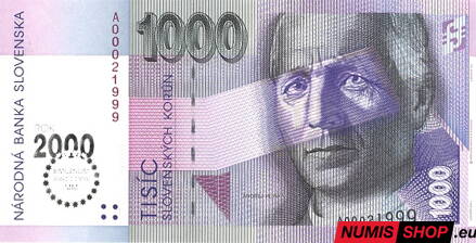 1000 Sk - 1993 - Bimilénium - UNC