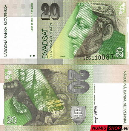 20 Sk - 1993 - séria B - UNC