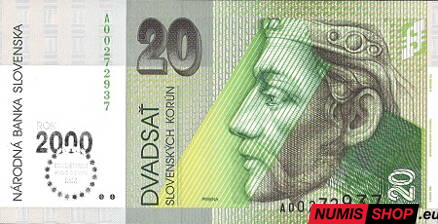 20 Sk - 1993 - Bimilénium - UNC