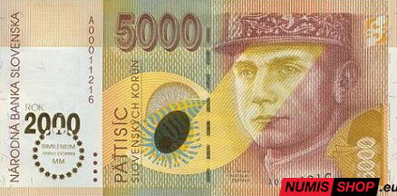 5000 Sk - 1995 - Bimilénium - UNC