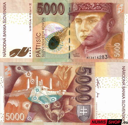Slovensko - 5000 Sk - 1999 - séria H - XF