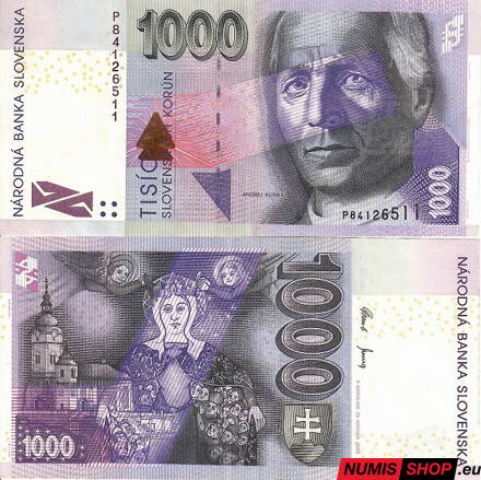 1000 Sk - 2005 - P - stav XF