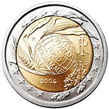 Taliansko 2 euro 2004 - 50 rokov Svetového potravinového programu - UNC