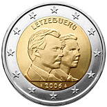 Luxembursko 2 euro 2006 - 25. narodeniny veľkovojvodu Guillauma - UNC
