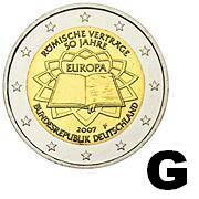 Nemecko 2 euro 2007 - Rímska zmluva - G - UNC