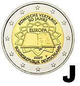Nemecko 2 euro 2007 - Rímska zmluva - J - UNC