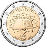 Slovinsko 2 euro 2007 - Rímska zmluva - UNC