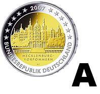 Nemecko 2 euro 2007 - Meklenbursko-Predpomoransko - A - UNC