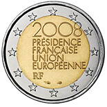 Francúzsko 2 euro 2008 - Predsedníctvo EÚ - UNC
